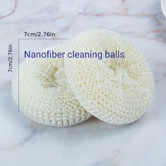 Nanofiber Cleaning Balls Spherical Durable for Kitchen Dishwashing