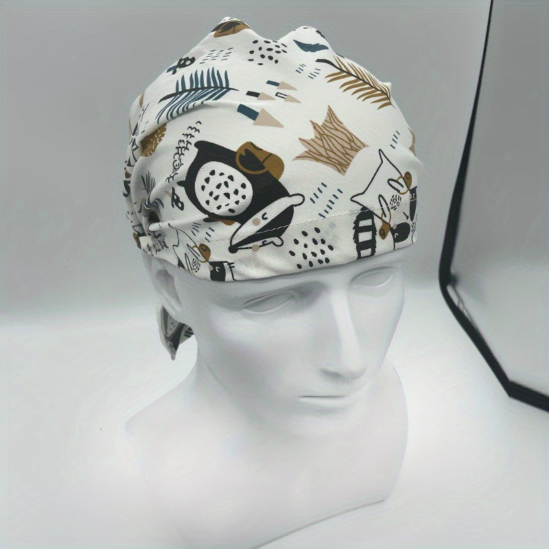 Breathable Pirate Headscarf Hat for Catering Staff