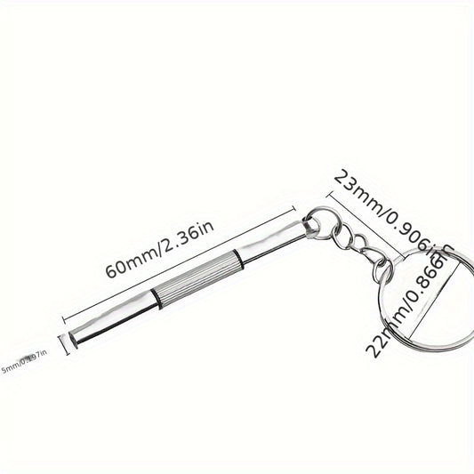 Mini Screwdriver Keychain Repair Tool for Eyeglass Goggles Lenses