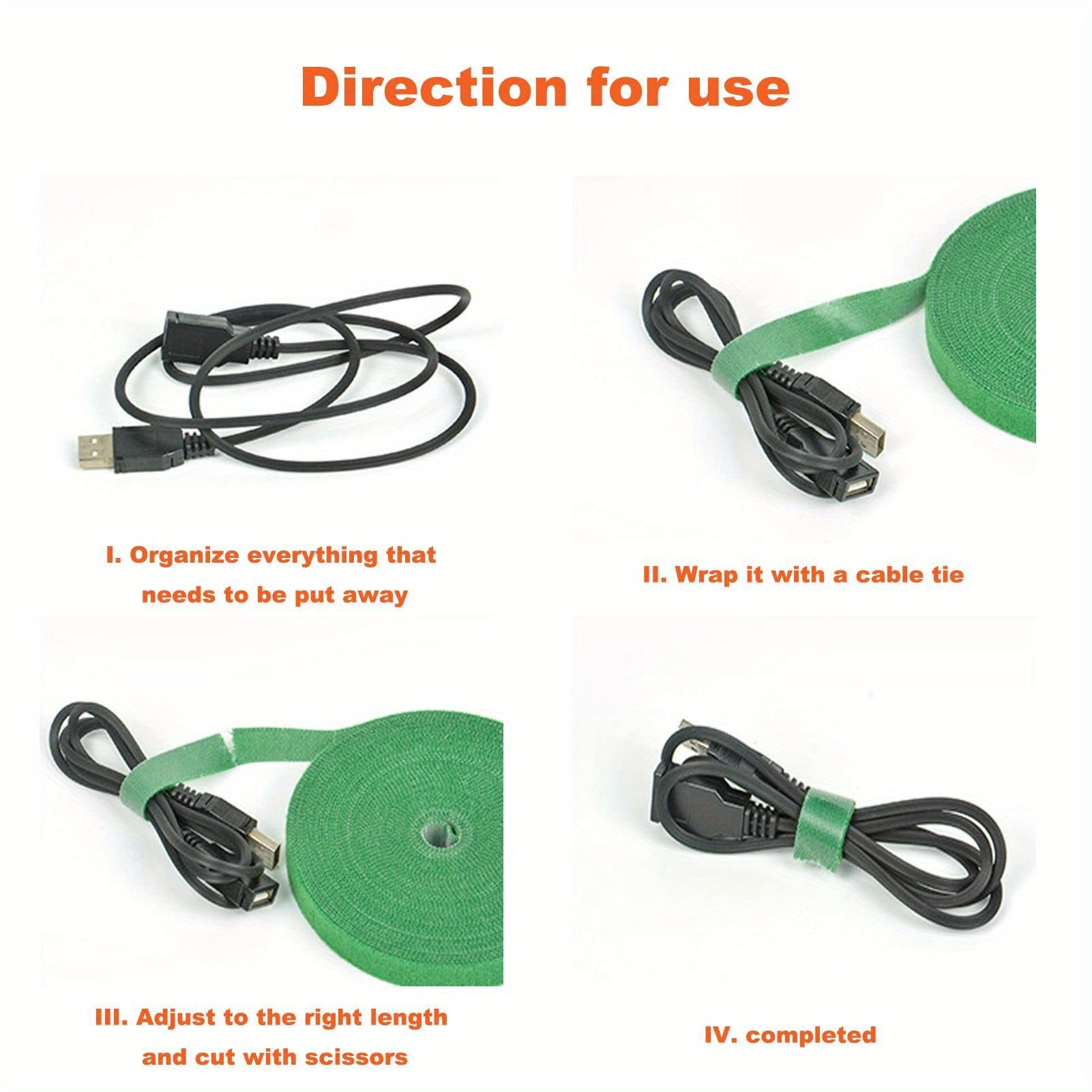 Reusable Garden Tape Adjustable Plant Support Nylon Tie Strap