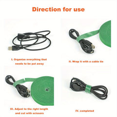 Reusable Garden Tape Adjustable Plant Support Nylon Tie Strap