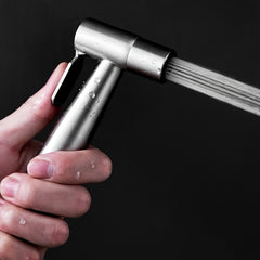 Stainless Steel Toilet Spray Gun Set - Bathroom Cleaning Accessories