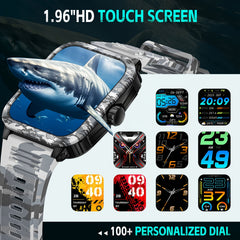Classic Smart Watch 1.96' Display Calls Sports Modes Weather Tracking