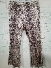  Leopard Print Flared Leg Pants
