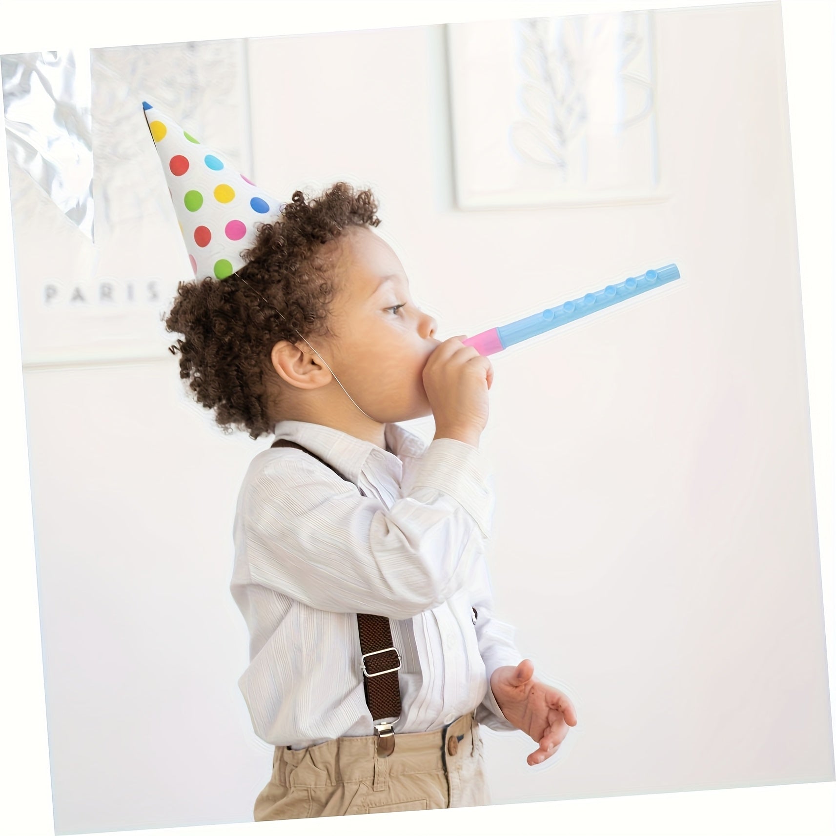 64-Piece Colorful Plastic Flutes Mini Recorder Toys