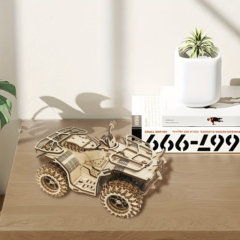 Wooden Beach Motorcycle Toy - Creative Desktop Ornament