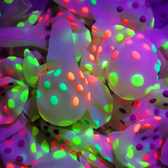 10pcs Bright Fluorescent Birthday Balloons for Party Decorations