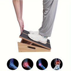 Wooden Fitness Stretching Board with Adjustable Levels 42x31x5in