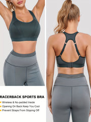 Cut Out Wireless Sports Bra Comfy & Breathable Workout Bra