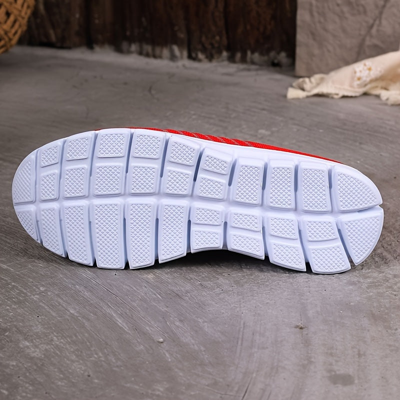 Women's Mesh Breathable Running Shoes Lace up Sneakers