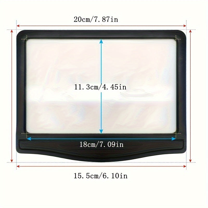 5X Magnifying LED Page Magnifier with 12 Anti-Glare Adjustable LED Lights
