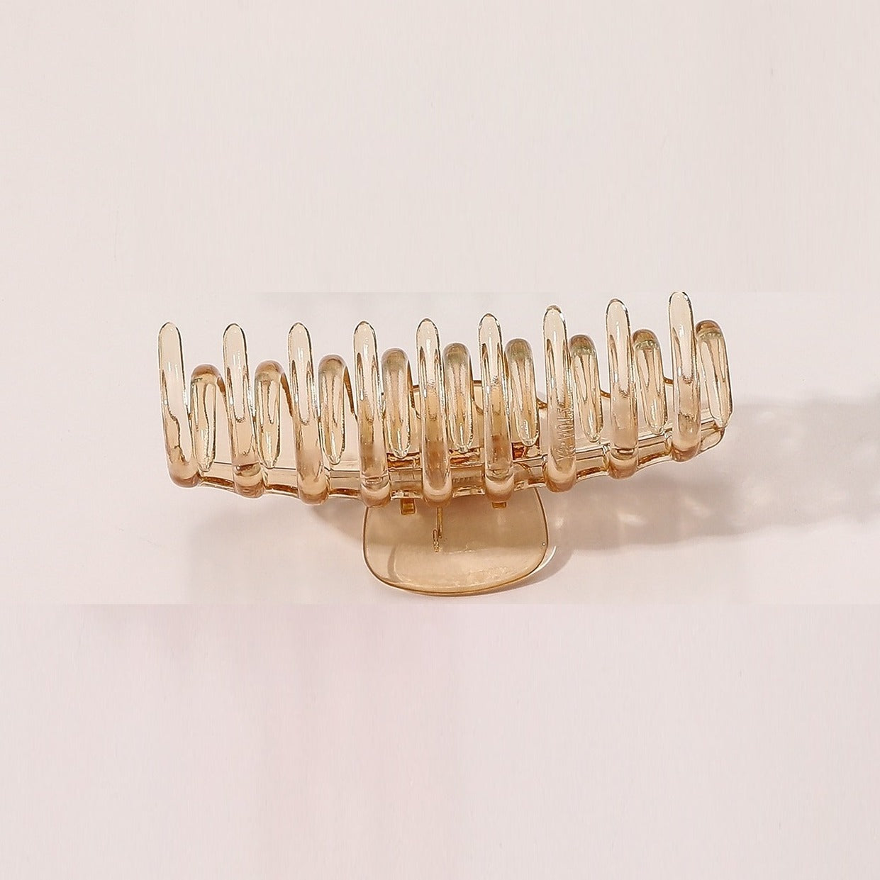 5 Clear Plastic Hair Claw Non Slip Jaw Clip Women Hair Accessories