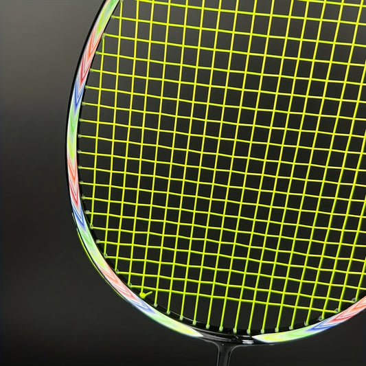 2pcs Carbon Fiber Badminton Rackets With String & Bag