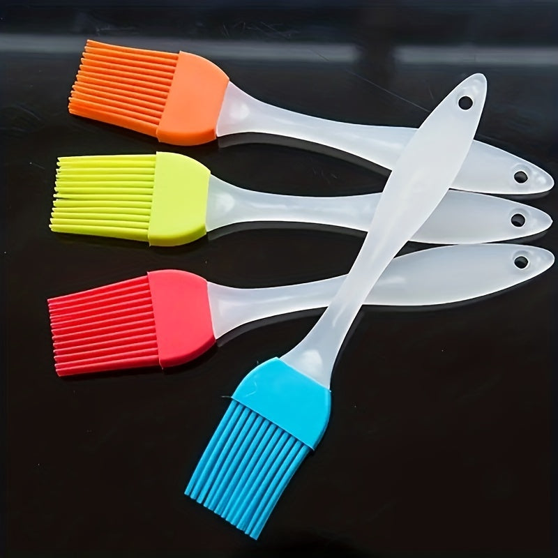 6pcs Silicone Portable Barbecue Baked Food Brush Kitchen Pancake Brush