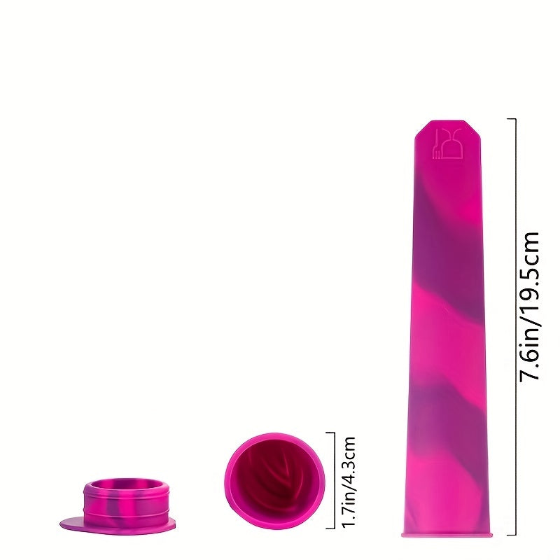 1pc Silicone Popsicle Mold BPA Free Reusable Ice Pop Molds with Lid