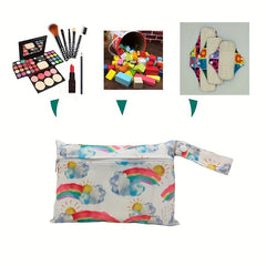 Rainbow Print Waterproof Diaper Bag Set