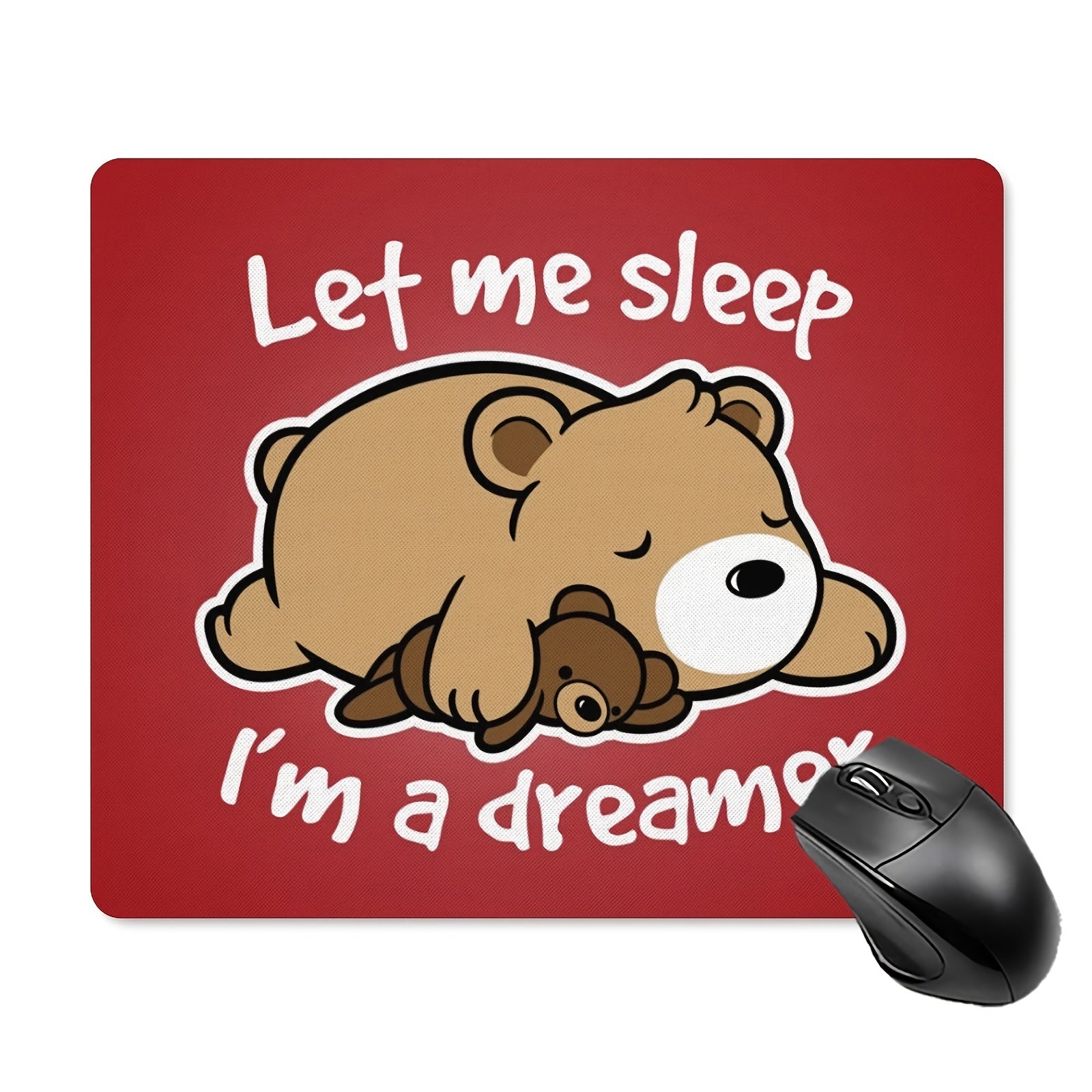 Animal Mouse Pad Square Waterproof Non Slip Rubber Base MousePads 7x8.6 Inch