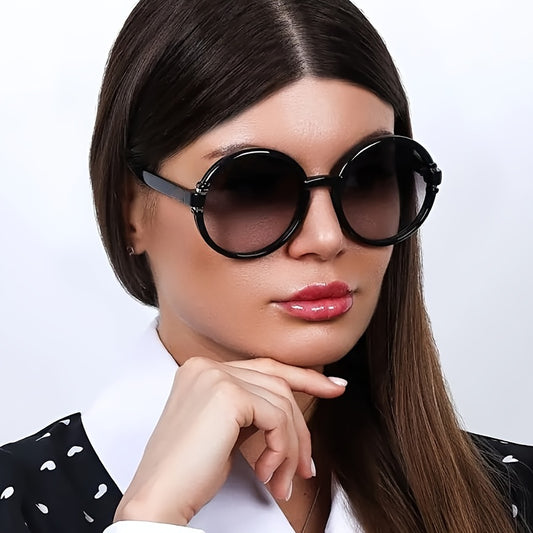 Large Round Frame Sunglasses UV400