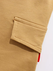 Boys Cargo Shorts with Pocket, Elastic Waist for Summer