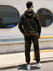 Men's Camouflage 2 Piece Set Sports Hoodie & Jogger Sweatpants