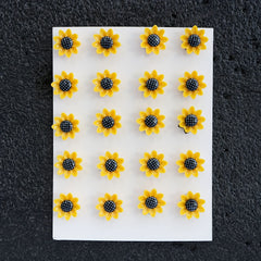 40pcs Sunflower Push Pins for Cork Board Photo Wall & Office Decor