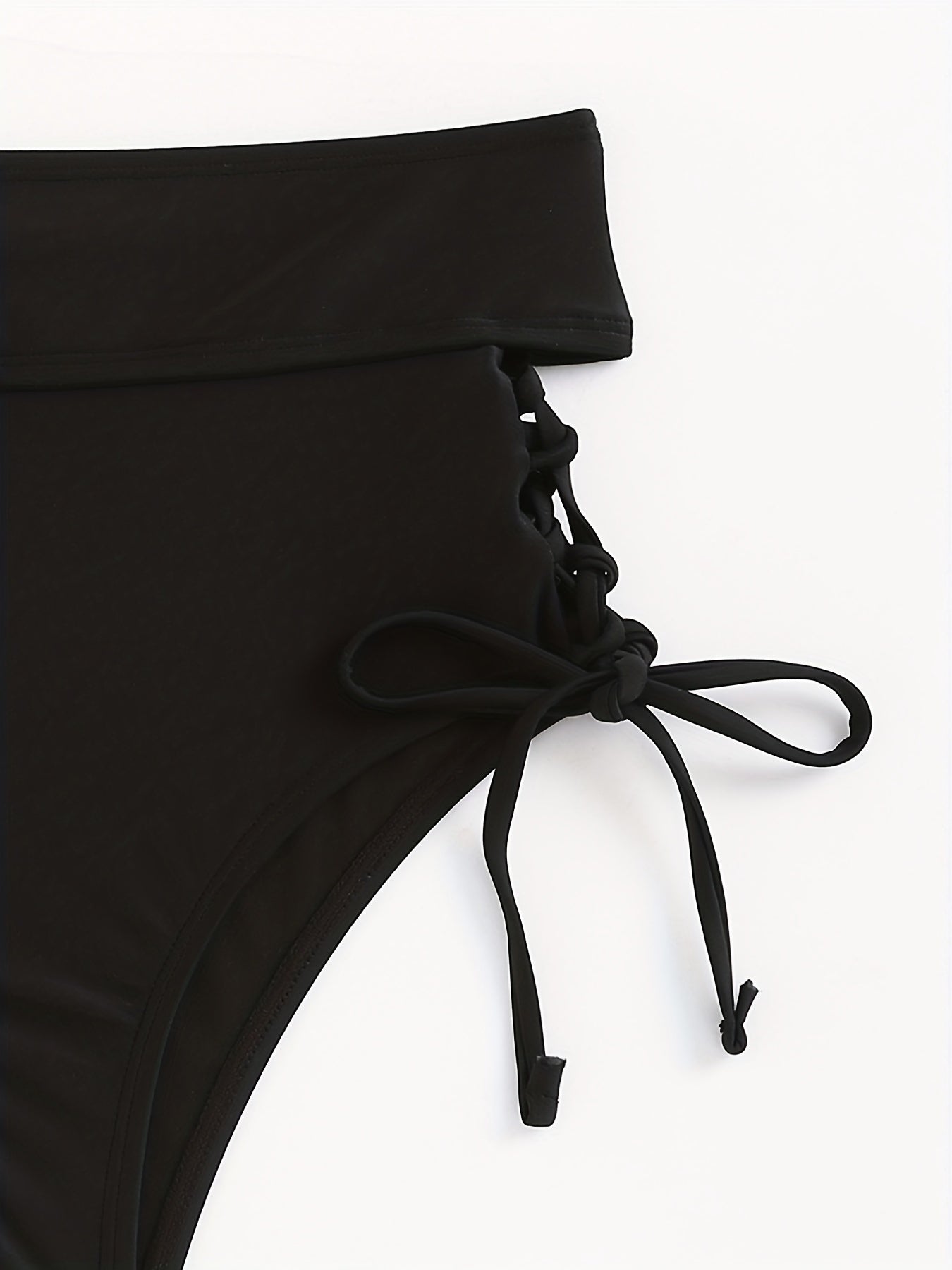 Sexy Criss Cross Strap Tie Side Bikini Bottom