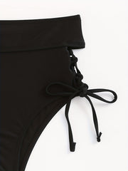 Sexy Criss Cross Strap Tie Side Bikini Bottom