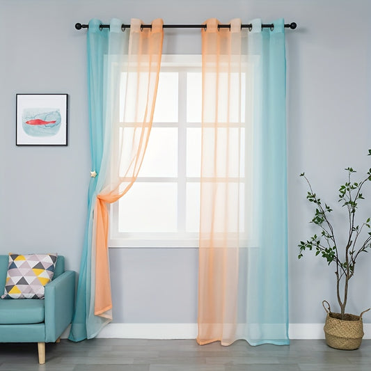 Sheer Curtains for Home Decor & Privacy - Perfect for Kitchen, Bedroom, Living