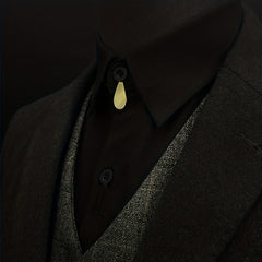 Geometric Tie Clip Shirt Decoration Suit Clip Brooch For Men