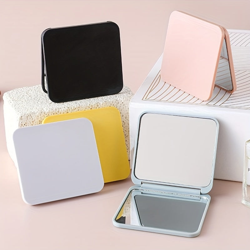 Square Vanity Mirror 1X2X Magnification Foldable Makeup Mirror