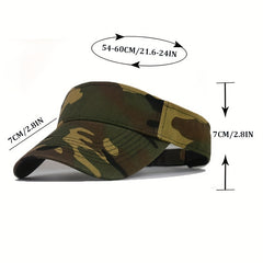 Camouflage Visor Hat UV Protection Sun Beach Cap