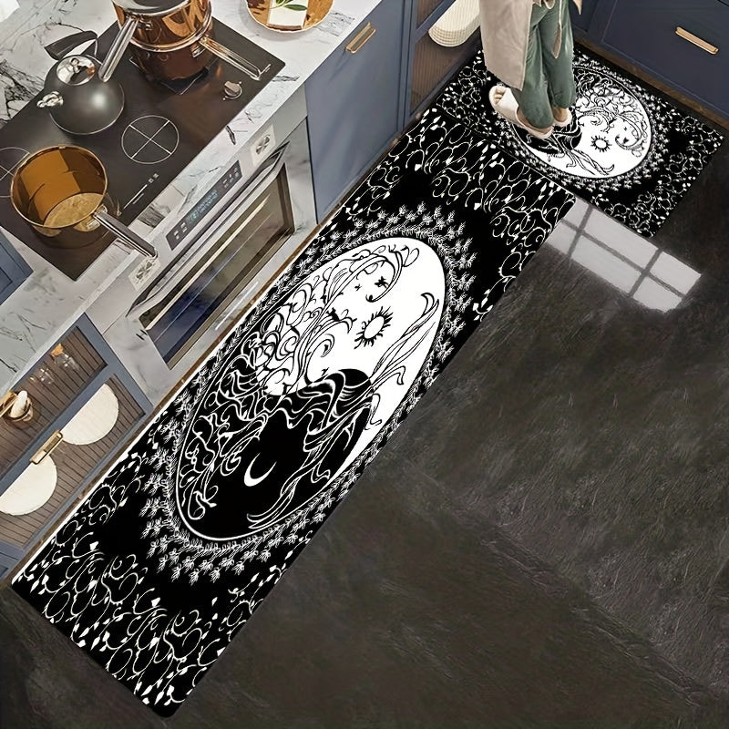 Soft Proof Kitchen Rug Anti Slip Absorbent Anti Fatigue Quick Dry