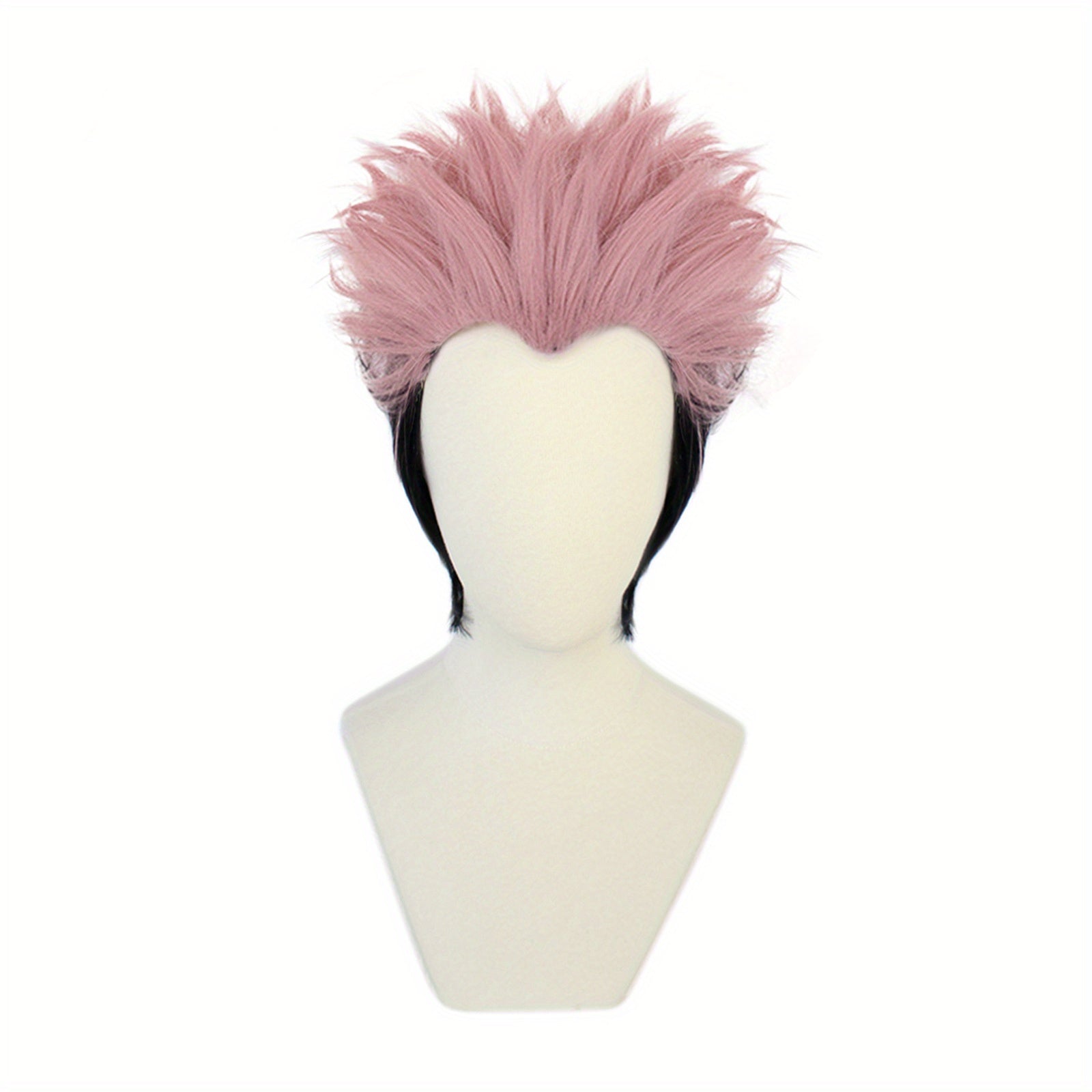 2 Tone Pink Cosplay Wigs Synthetic Hair Replacement + Wig Cap