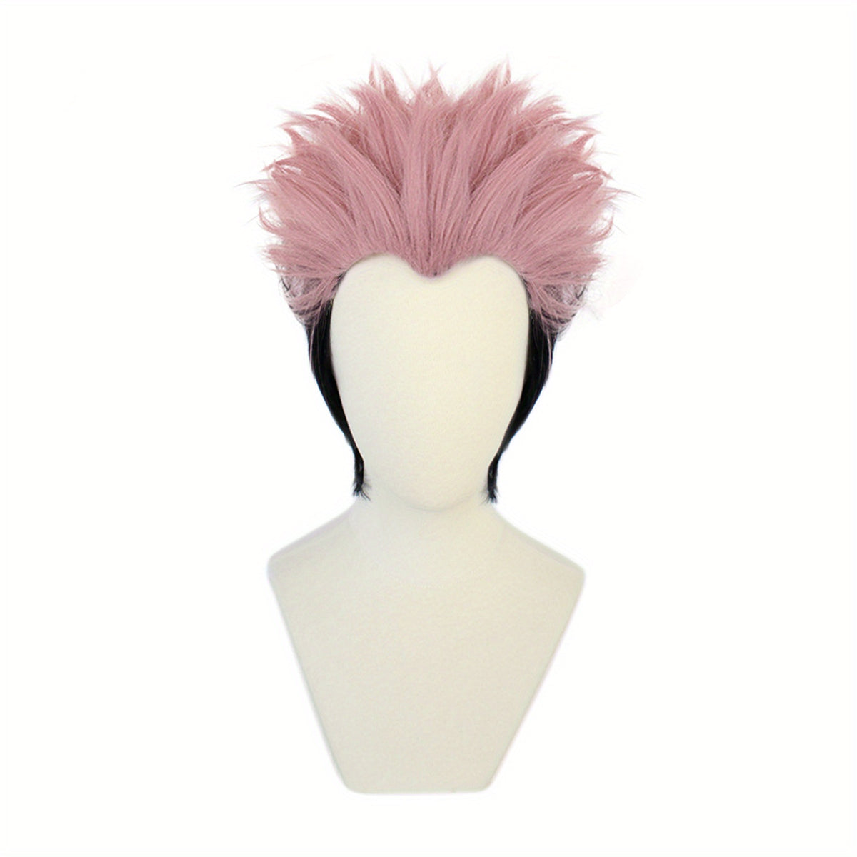 2 Tone Pink Cosplay Wigs Synthetic Hair Replacement + Wig Cap