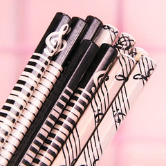 10pcs Hexagon Music Note Pattern Pencil, Creative Piano Students Pencil