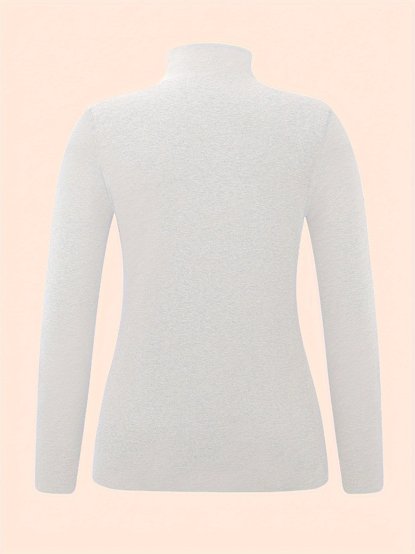 Women's Turtleneck Thermal Long Sleeve Top