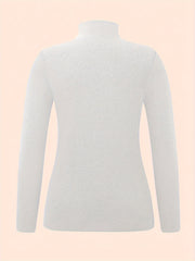 Women's Turtleneck Thermal Long Sleeve Top