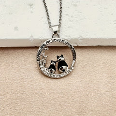 Cartoon Panda Pendant Necklace for Girls