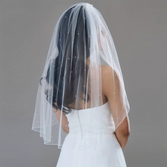 Classic Sheer Bridal Veil Lightweight Wedding Face Cover Elegant Style