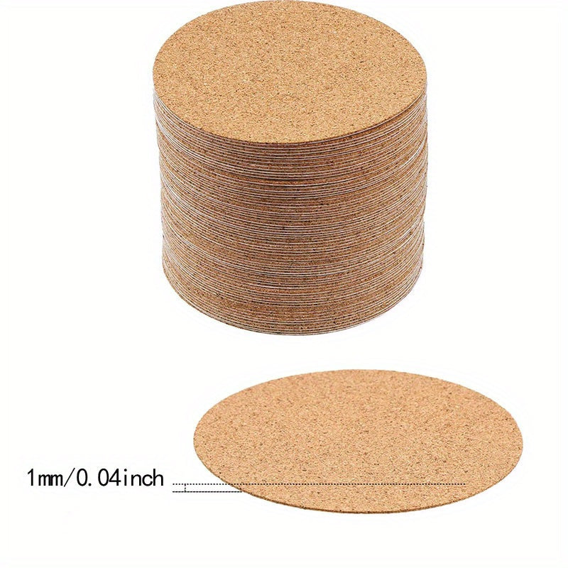 30pcs Self Adhesive Cork Spacer Rounds 4inch Cork Tiles DIY Crafts