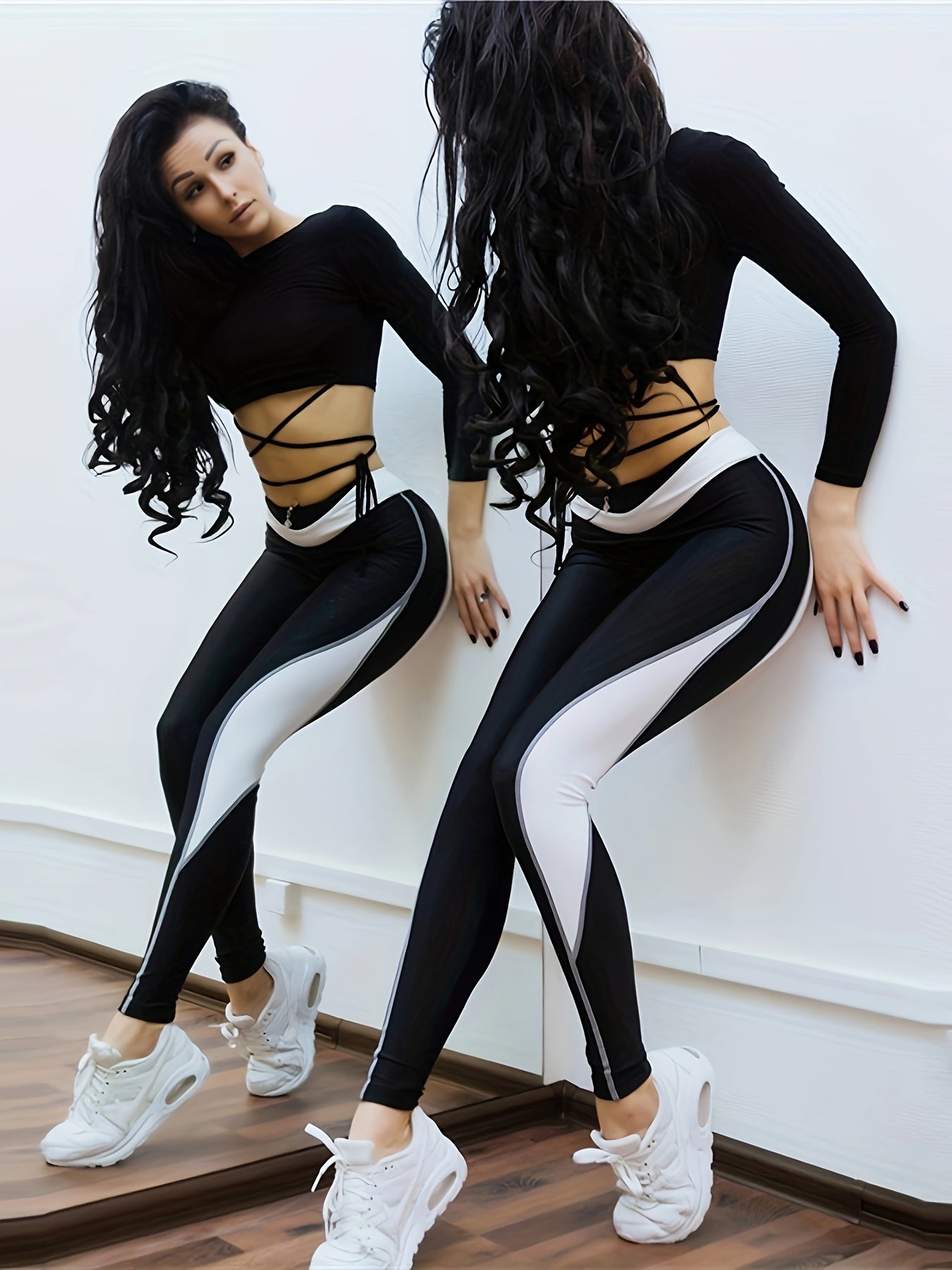 Seamless High Waist Yoga Leggings Slim Fit Workout Pants