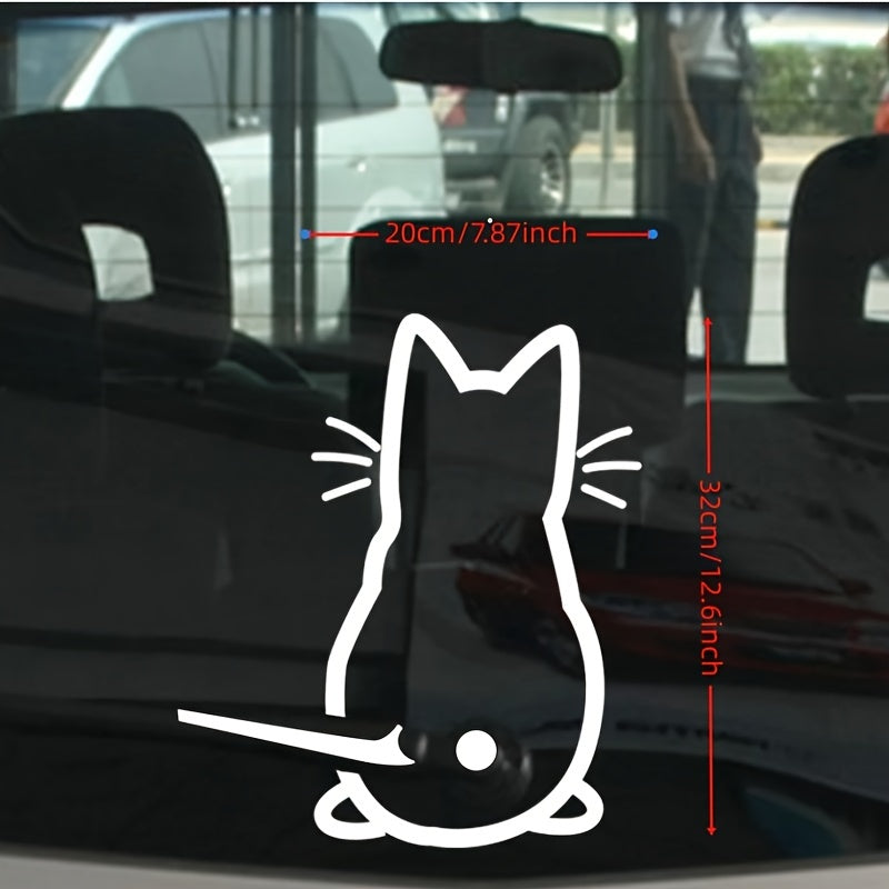 Cat Pattern Wiper Sticker for Rear Window