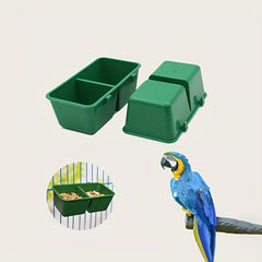 2pcs Bird Food Boxes Rabbit And Bird Trough Pet Bird Supplies