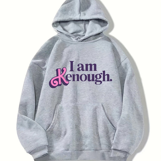 Kenough Hoodie Drawstring Casual Hooded Sweatshirt for Winter & Fall