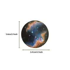 50pcs Space Themed Stickers for Notebooks Astronauts Planets Constellations