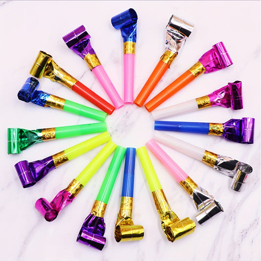 30pcs Plastic Whistle Party Aid Props Student Toys