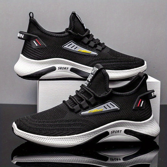 Men's Slip on Sneakers with Laces, Odor Resistant Athletic Shoes