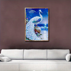 5D Peacock Diamond Painting Kit for Adults DIY Full Drill Craft