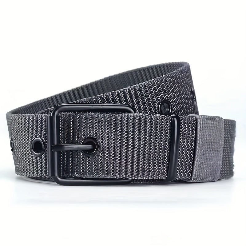 Breathable Nylon Fabric Belt Youth Pin Buckle Trousers Jeans Belt