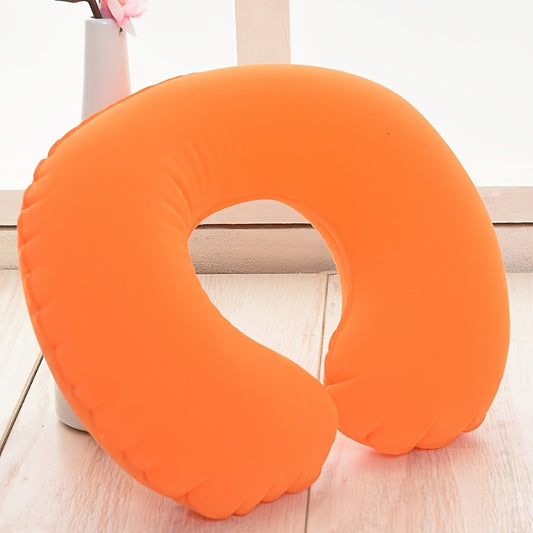 1pc Inflatable U Shaped Pillow for Outdoor Travel